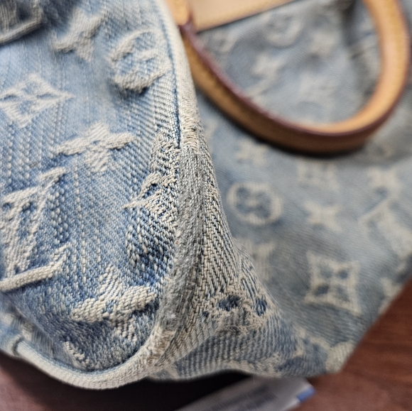 Auth LOUIS VUITTON Neo Speedy Denim Jean Handbag - Picture 11 of 17